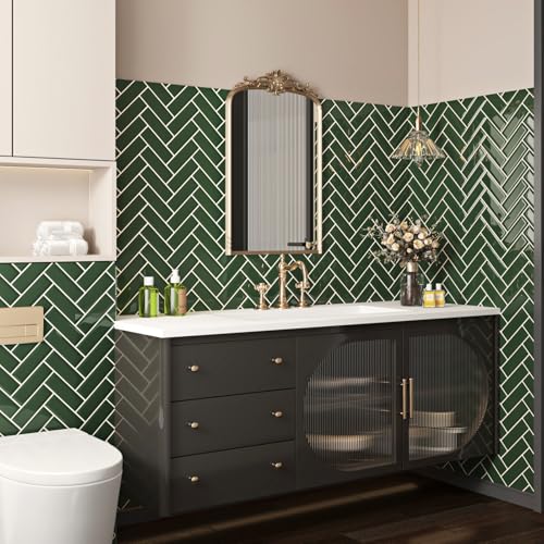 Geometric Tile Backsplash