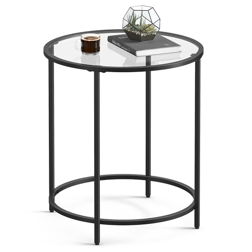 Contemporary Minimalist Glass End Table