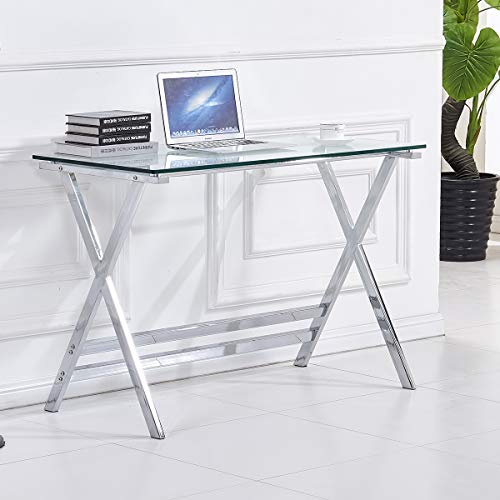 Office Desk with Glass Top