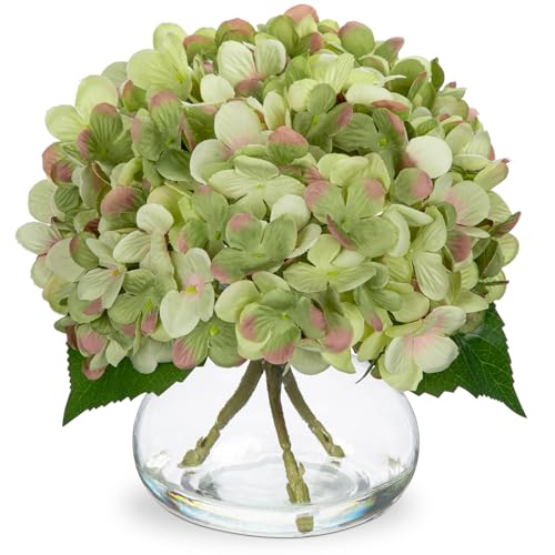 Clear Vase with Floral Layout