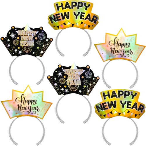 Glitter Happy New Year Party Hats