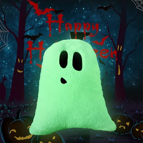 Glow-in-the-dark ghost pillows
