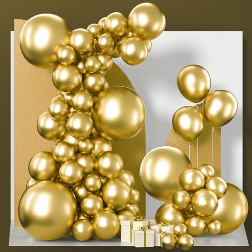 Gold Balloon Party Decoration Kit