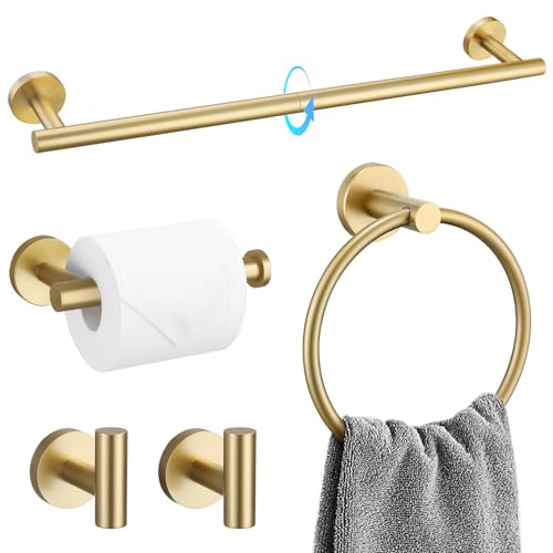 Gold Fixture Bathroom Set