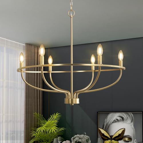 Elegant Gilded Chandelier