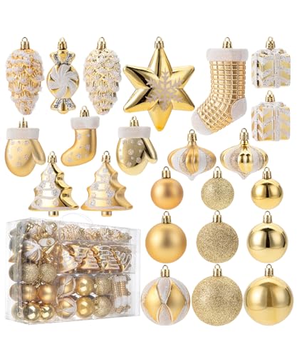 Collection of Gilded Holiday Tree Decors