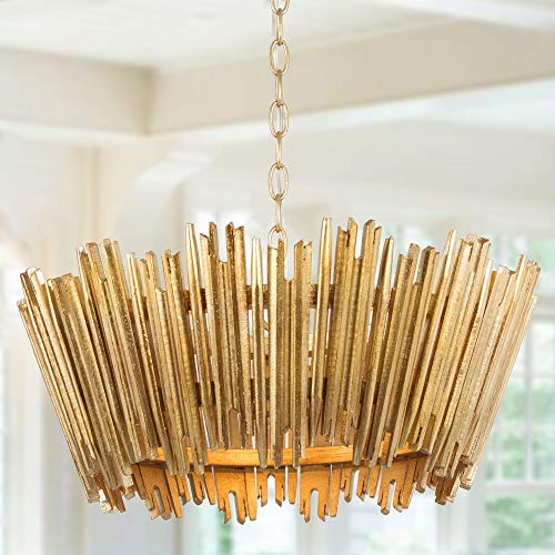 Elegant Gold Finish Chandelier