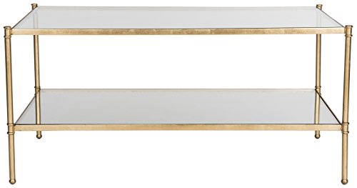 Gold-Finish Coffee Table