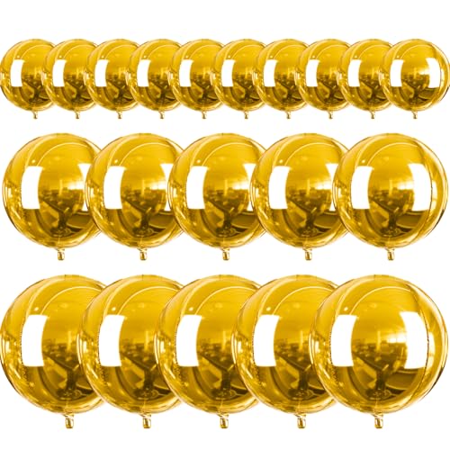 Gold Foil Balloon Set