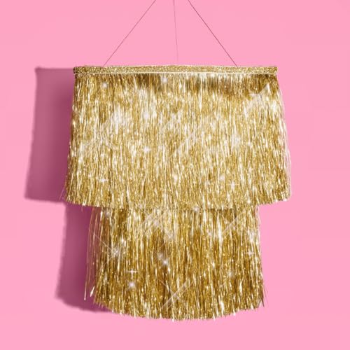 Gold Fringe Party Chandeliers
