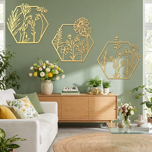 Gold Geometric Wall Art
