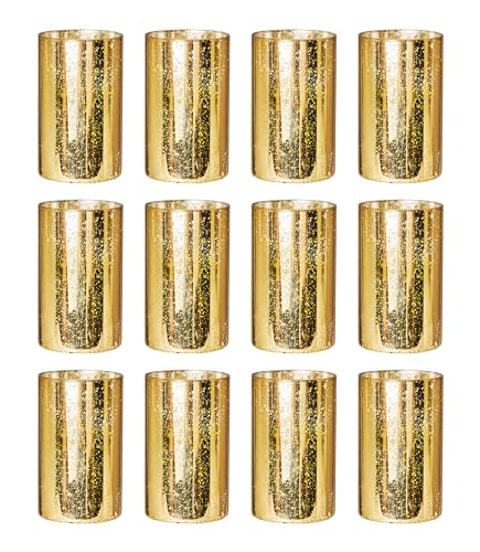 Gold and Silver Cylinder Vases
