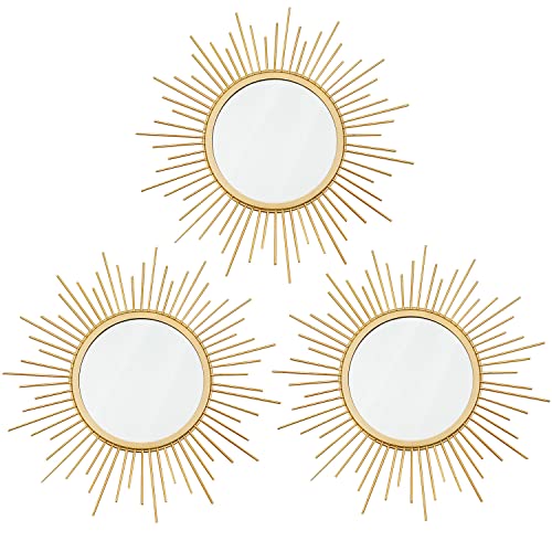 Gold Sunburst Wall Mirror