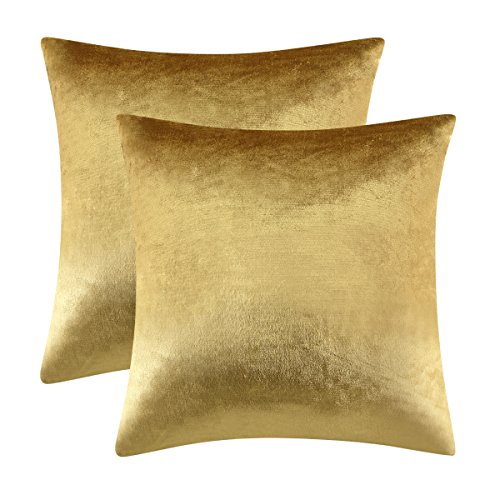 Gilded Velvet Pillow Wrap Set