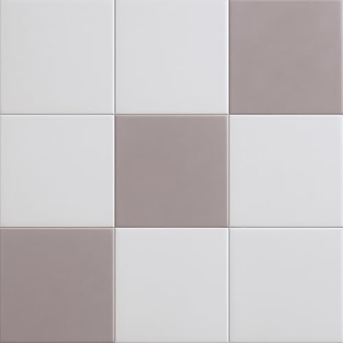 Gray and White Checkered Vinyl Flooring