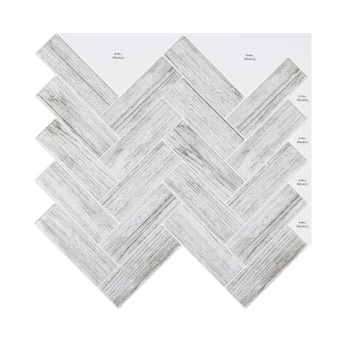 Gray Herringbone Shower Tiles
