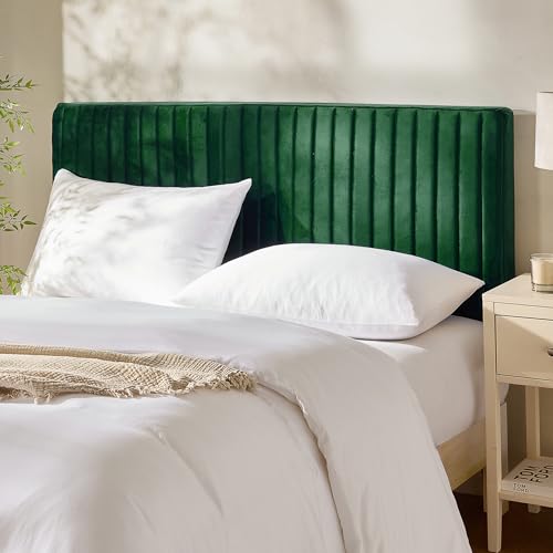 Green Quilted Upholstered Headboard