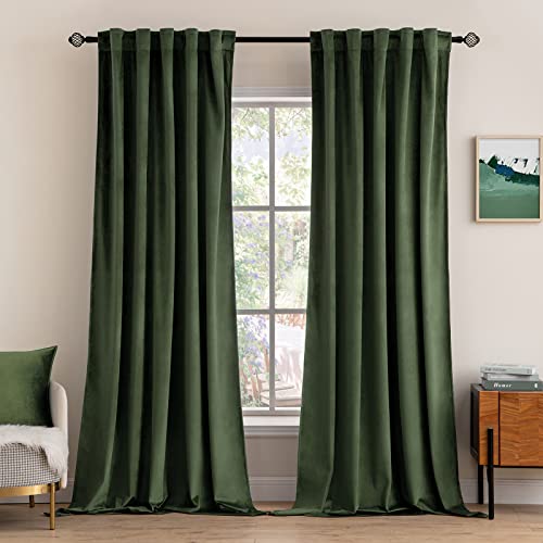 Green Velvet Drapes