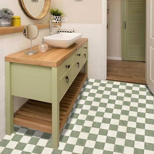 Green and White Ceramic Tiles
