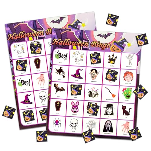 Halloween Bingo Card Set