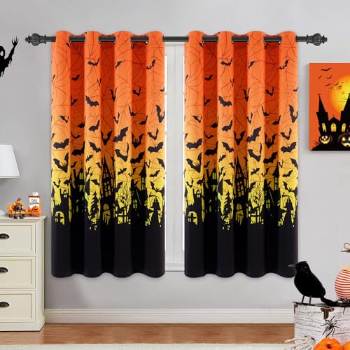 Halloween Fabric Drapes