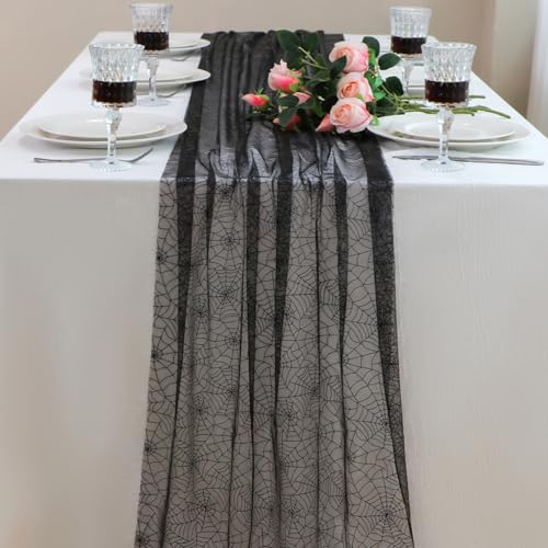 Halloween Spider Web Table Runner