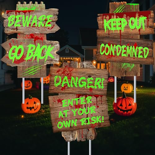 Halloween Yard Stake Signs