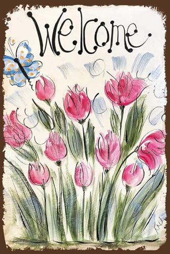 Hand-Painted Welcome Sign