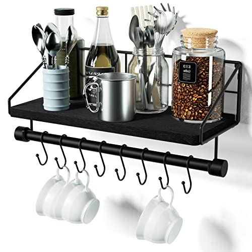 Hanging Shelf with Hooks