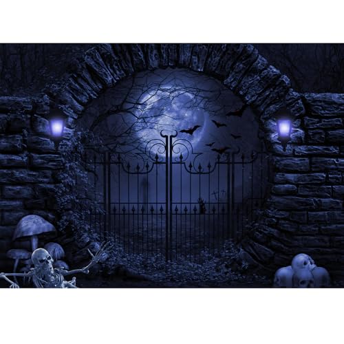 Halloween Scene with Scary House Theme