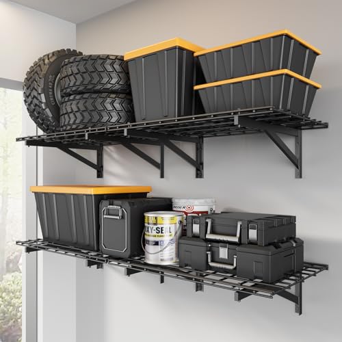Heavy-Duty Wall Shelving Unit