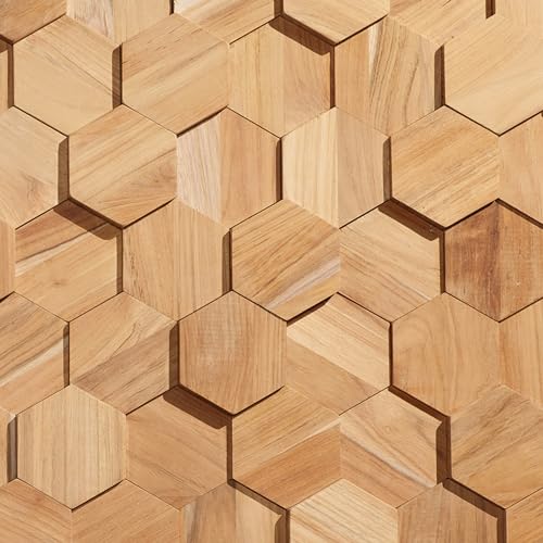 Hexagonal Wood Wall Panels