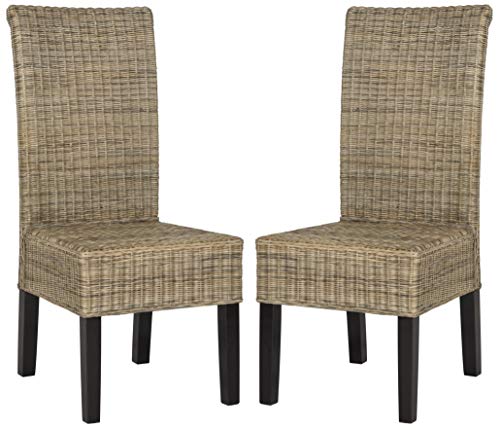 Elegant High-backed Rattan Chair