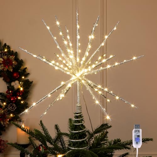 Illuminated Starburst Conifer Topper