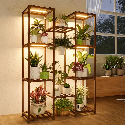 Indoor Plant Shelf with Lights