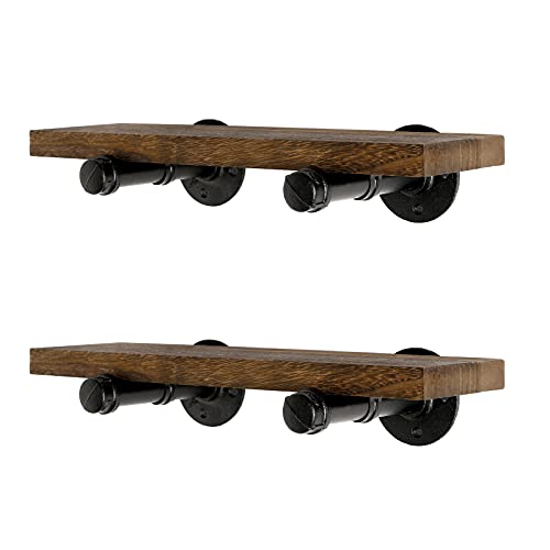 Industrial Pipe Floating Shelves