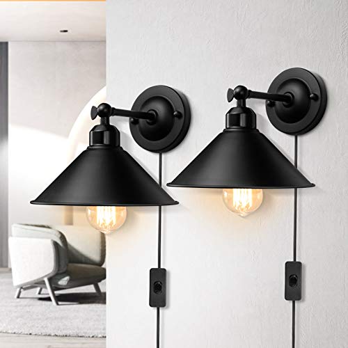 Retro Style Plug-In Wall Lamp