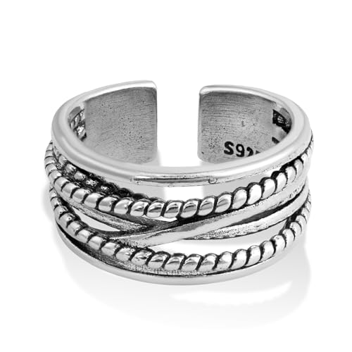 Detailed Silver Thumb Ring