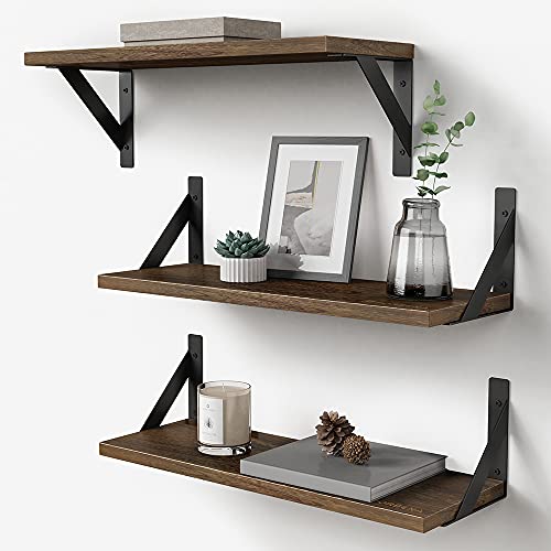 Iron and Wood Wall Shelves