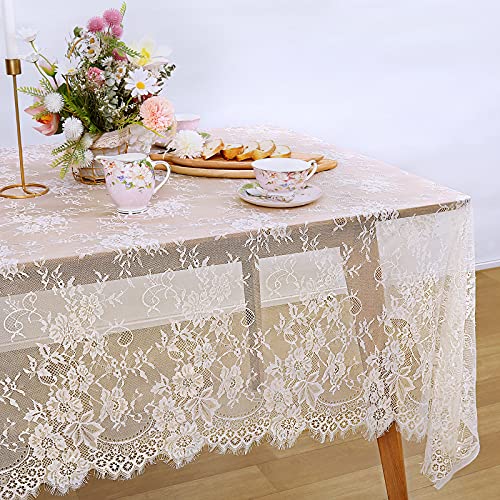 Ivory Lace Tablecloth