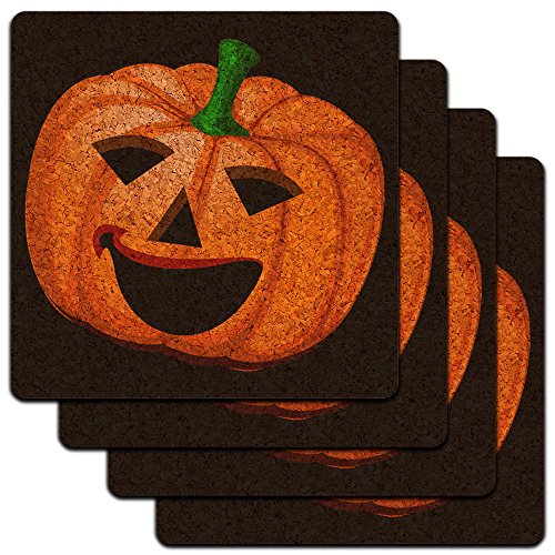 Jack-O-Lantern Coaster Set