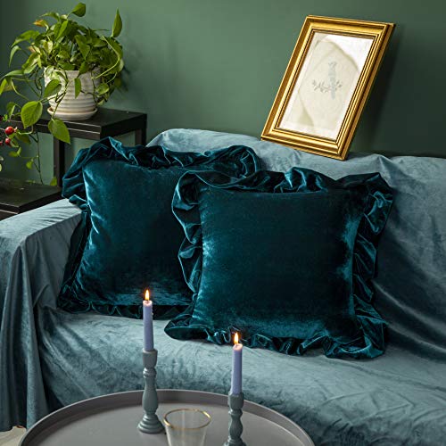 Jewel-Toned Velvet Throw Pillows