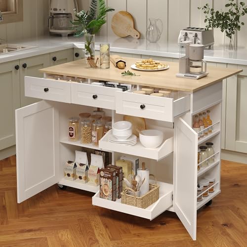 Kitchen Island with Storage and Seating