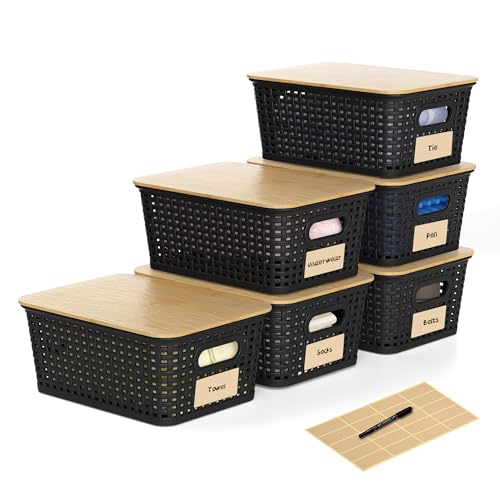 Labeled Nestable Stash Containers