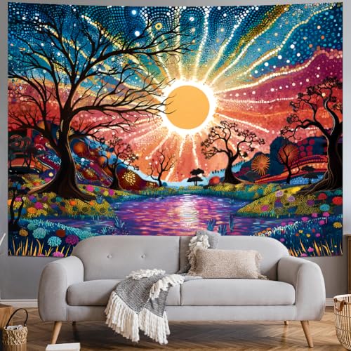 Large Colorful Wall Tapestry