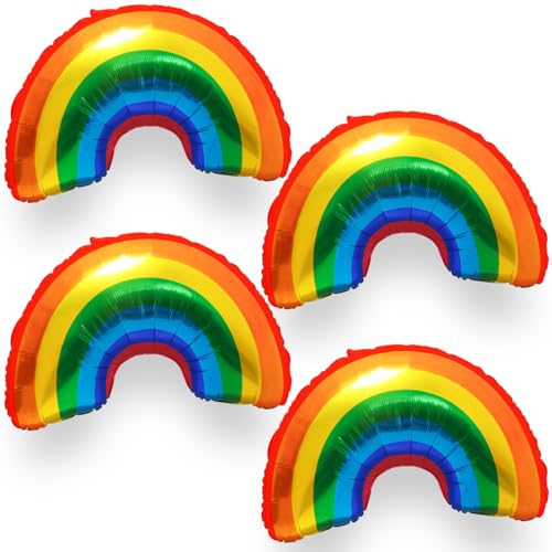 Large Rainbow Helium Balloons