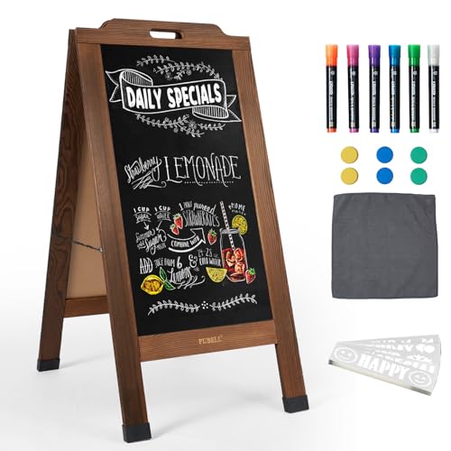 Large Wood Chalkboard Display
