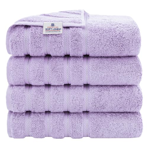 Soft Lavender Bath Towels