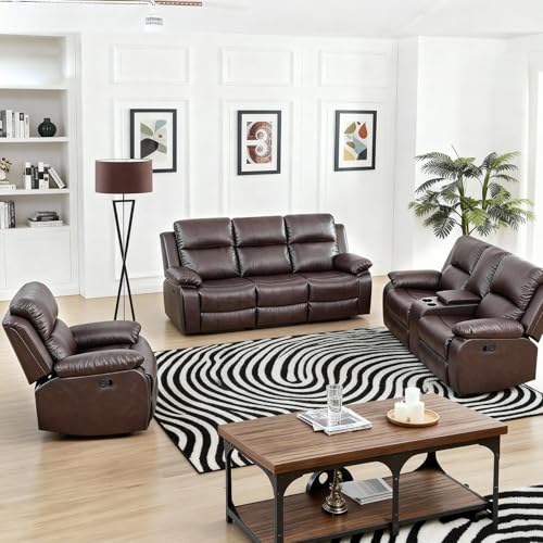 Leather Sofa Set