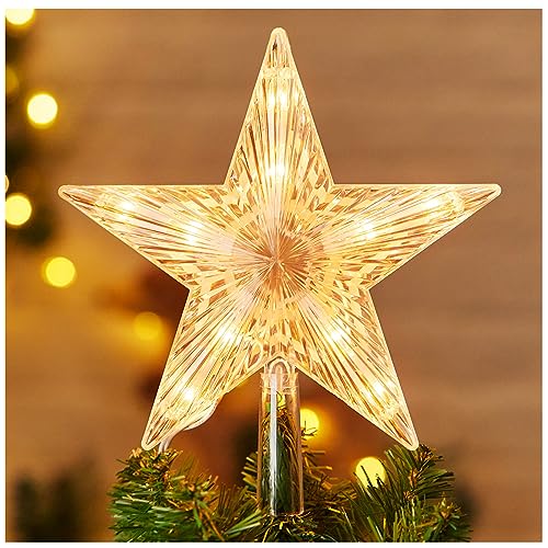 LED Lighted Christmas Tree Star Topper